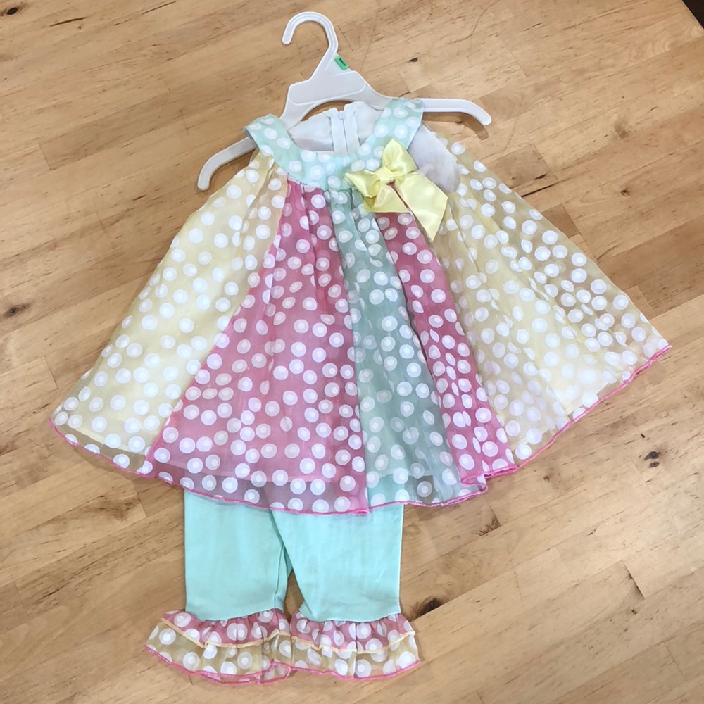 Spring Dress and Ruffled Pants
